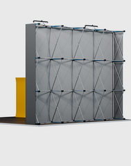 10ft x 10ft Straight Popup Exhibit Pro 3-in-1 Display Kit with Illume Lights