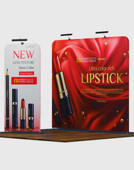 EZ Exhibit Essentials: 10x10 Booth Kit with Backwall and Banner Stand