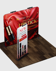 EZ Exhibit Essentials: 10x10 Booth Kit with Backwall and Banner Stand