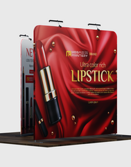 EZ Exhibit Essentials: 10x10 Booth Kit with Backwall and Banner Stand