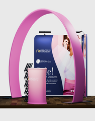 Pro-Level 10 × 10 Modular Exhibit – Trade Show Horseshoe Arch Booth System