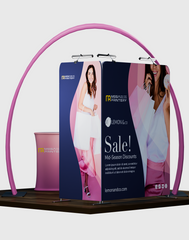Pro-Level 10 × 10 Modular Exhibit – Trade Show Horseshoe Arch Booth System