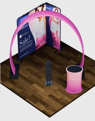 Pro-Level 10 × 10 Modular Exhibit – Trade Show Horseshoe Arch Booth System