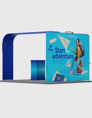 Economy L Arch TV Display Exhibition Kit for 10ft Wide Booths