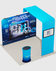 Modular L Arch TV Display Exhibition Kit for 10ft Wide Booths