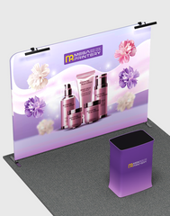 10ft x 10ft Straight Exhibit Pro 3-in-1 Display Kit with Illume Lights