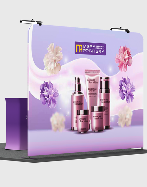 10ft x 10ft Straight Exhibit Pro 3-in-1 Display Kit with Illume Lights