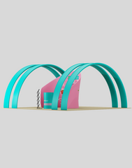 20′×10′ Trade Show Meeting Pod – Round Arch - Pro