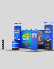 20×10 Trade Show Booth with Arch Backdrop – Pro Series