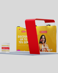 20×10 Trade Show Booth with Arch Backdrop – Pro