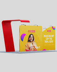 20×10 Trade Show Booth with Arch Backdrop – Pro