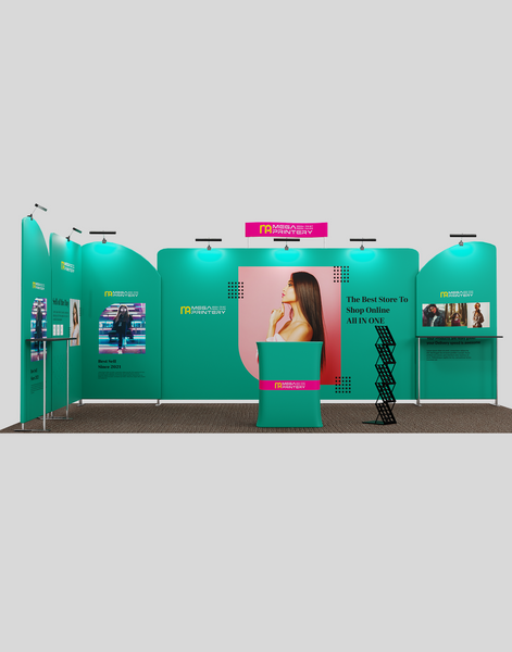 10&#39;x20&#39; Straight Corner Booth Kits