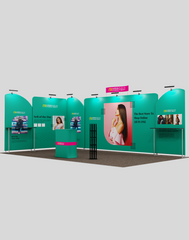 20x10 Modular Trade Show Backdrop – Pro Edition