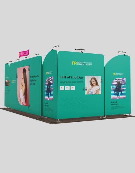 20x10 Modular Trade Show Backdrop – Pro Edition