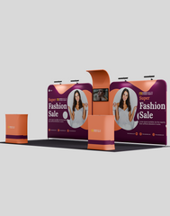 Portable Exhibit Display 10ft x 20ft - Model 16