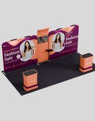 Portable Exhibit Display 10ft x 20ft - Model 16