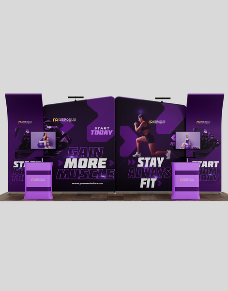 10x20 Modular Trade Show Booth - Pro 3
