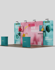 10x20 Modular Trade Show Booth - Pro 4