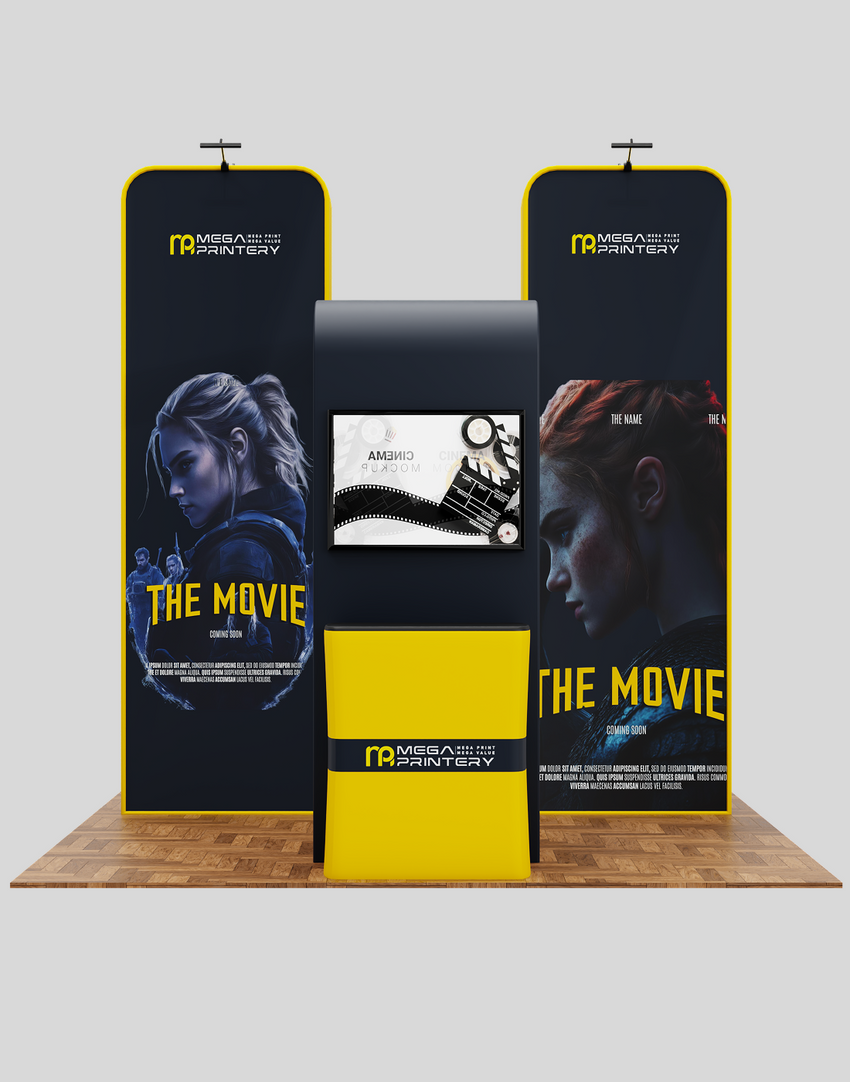 10×20 Trade Show Exhibit – Elegance of 3D Box Display with Square Arch Feature