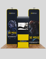 10×20 Trade Show Exhibit – Elegance of 3D Box Display with Square Arch Feature