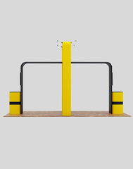 10×20 Trade Show Exhibit – Elegance of 3D Box Display with Square Arch Feature