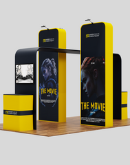 10×20 Trade Show Exhibit – Elegance of 3D Box Display with Square Arch Feature