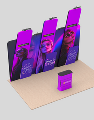 10x20 Modular Trade Show Booth - Pro 1