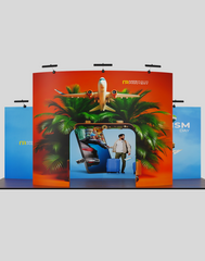 Portable Exhibit Display 10ft x 20ft - Model 6