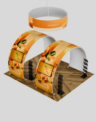 Portable Exhibit Display 10ft x 20ft - Model 9