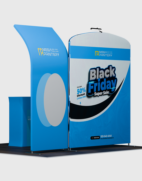 Portable Exhibit Display 10ft x 10ft - Model 8