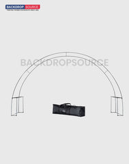 C Shape Tension Fabric Arch with Shelves