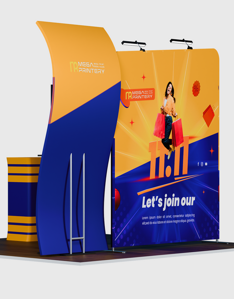 Portable Exhibit Display 10ft x 10ft - Model 12