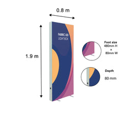 Backlit SEG Fabric Display Frame - 4.7inch Depth Aluminum Profile