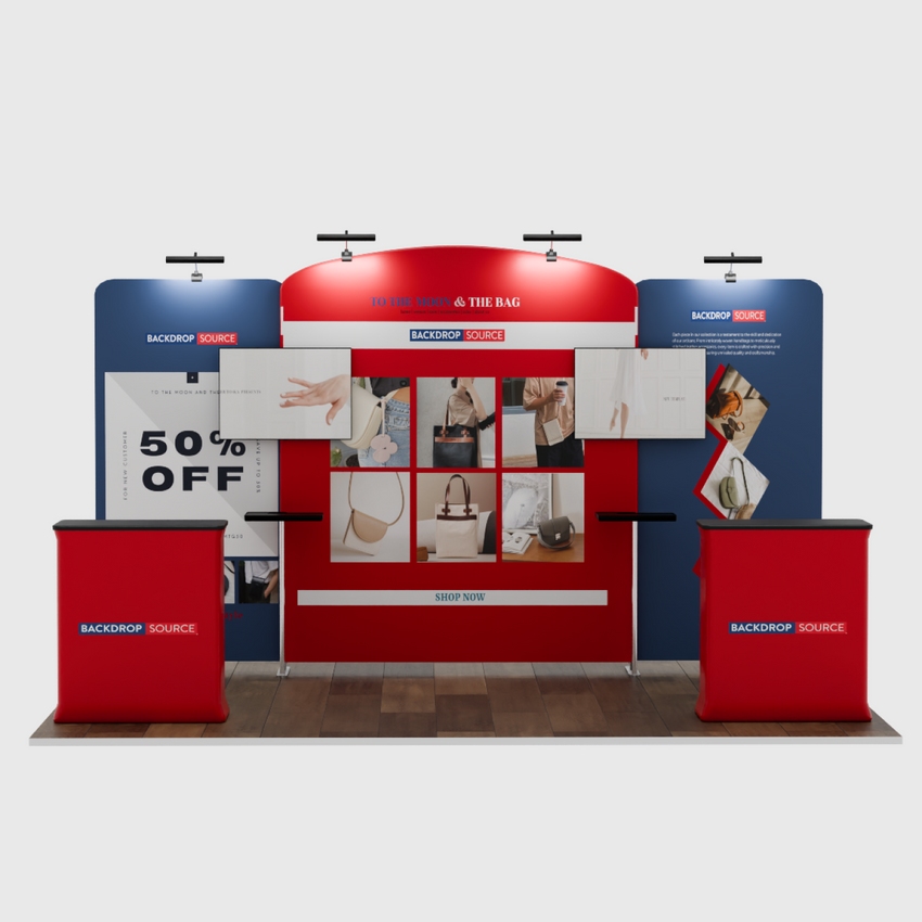 Portable Exhibit Display 20ft x 10ft - Model 7