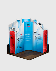 Magnetic Fabric Booth Display - Model 4 (13 x 13ft)