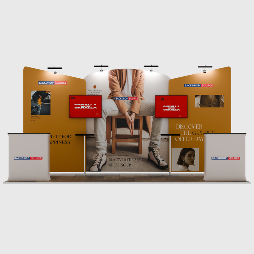 Portable Exhibit Display 20ft x 10ft - Model 8