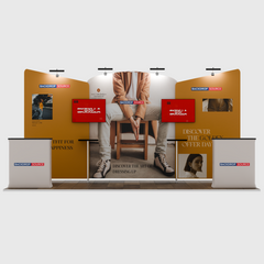 Portable Exhibit Display 20ft x 10ft - Model 8