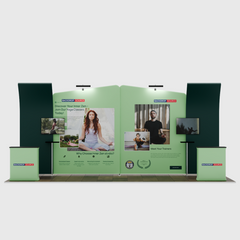 Portable Exhibit Display 20ft x 10ft - Model 3
