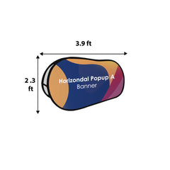 Horizontal Pop Up Banners ( Double Side Printed) - Backdropsource