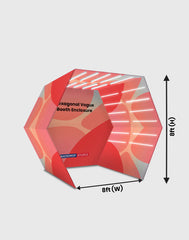 Hexagonal Vogue Booth Enclosure