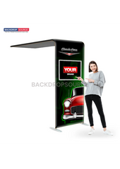 L-Shaped Exhibition Arch with TV Support