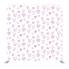 Little hand drawn tiny hearts with white background media wall - Backdropsource