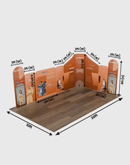 Magnetic Fabric Booth Display - Model 1 (20 x 20ft)