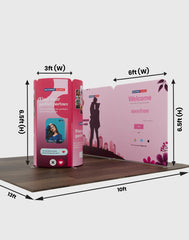 Magnetic Fabric Booth Display - Model 2 (13 x 10ft)