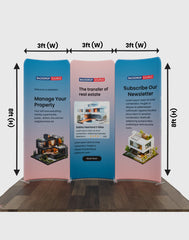 Magnetic Fabric Booth Display - Model 2 (6.5 x 6.5ft)