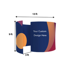 360° Custom Printed Exhibition Booth - Backdropsource