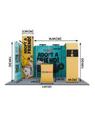 Modular Booth Kits 20ft x 20ft - Model 01