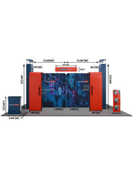 Modular Booth Kits 20ft x 20ft - Model 04