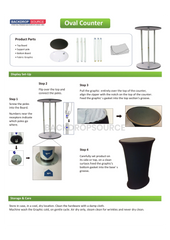 Oval Fabric Display Counter (For Podium & Booth Exhibitions)