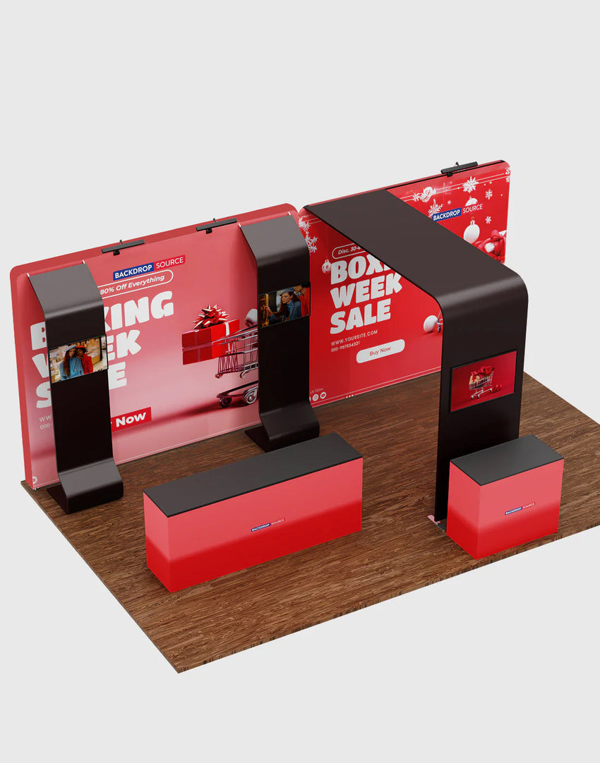 Portable Exhibit Display 20ft x 10ft - Model 20